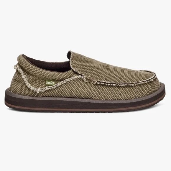LSanuk Brown Loafers Slip-Ons Casual Comfort - Picture 1 of 6